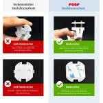 reer 32040 - протектори за контакти, 20 бр. , бели