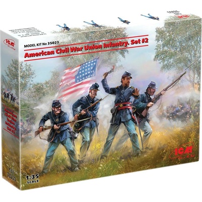 ICM American Civil War Union Infantry. Set 2 1:35