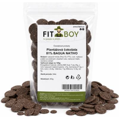Fitboy Plantážová 81% Bagua Nativo 200 g
