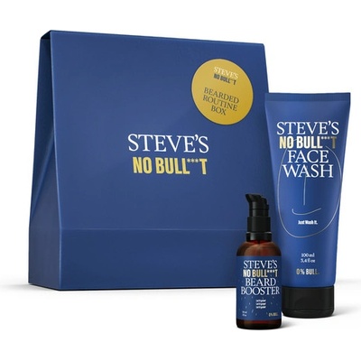 Steves No Bull***t péče pro podporu růstu vousů 30 ml + čisticí gel na obličej 100 ml