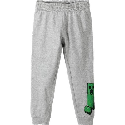Minecraft dětské tepláky šedé