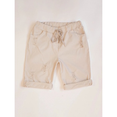 D-Stiag dámské potrhané kraťasy béžová