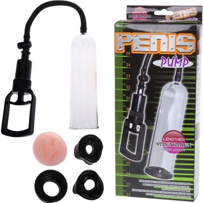 Baile PENIS PUMP Vakuová pumpa se 4 manžetami – Zboží Dáma