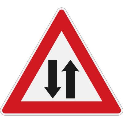 Dopravní značka A9 Provoz v obou směrech