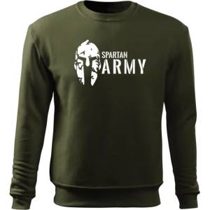 DRAGOWA мъжки суитшърт Spartan Army, маслиненозелен, 300г/м2 (5388)