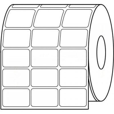 CDRmarket ETRL-T-3-32x20 samolepiace etikety 32x20 mm, třířádkové, 9000ks, termo, role, biela