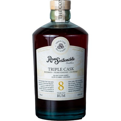 Ron Sostenible Triple Cask 43% 0,7 l (holá láhev)