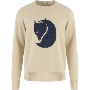 Fjällräven Мъжки вълнен пуловер Fjällräven Logo Knit Sweater Wool jumper - Light Beige (005-7510-0214)