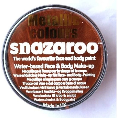 Snazaroo metalická barva na obličej 18 ml Měděná