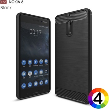 Image 1 of Nokia 6 Удароустойчив Carbon Fiber Калъф и Протектор