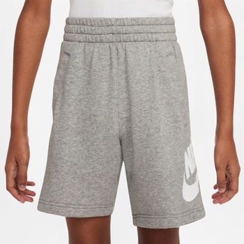 Nike Детски поларени къси панталони Nike Sportswear Club Fleece Big Kids' French Terry Shorts - DkGrey Heather