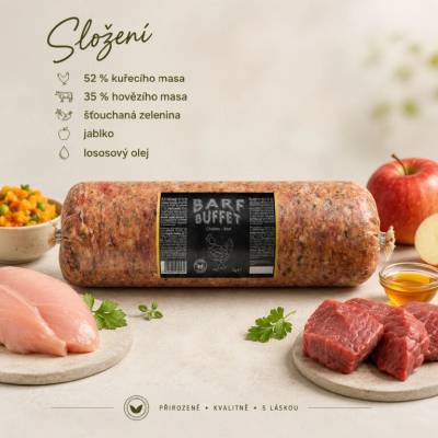Barf Buffet Chicken Beef 1kg