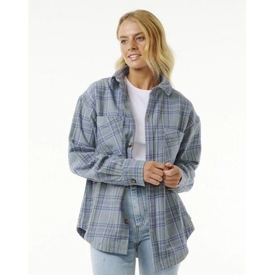 Rip Curl košela High Tide Soft Flannel Mineral Blue