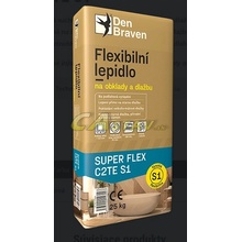 DEN BRAVEN SUPER FLEX C2TES1 Flexibilné lepidlo na obklady a dlažbu 25 kg sivé