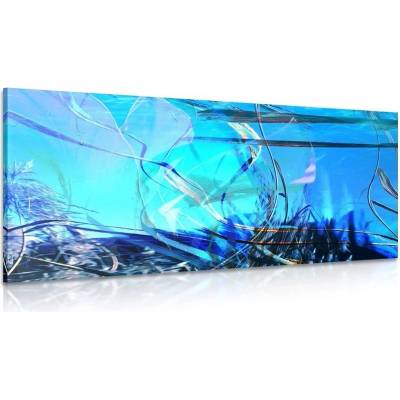 Obraz abstrakce podvodního světa - 120x60