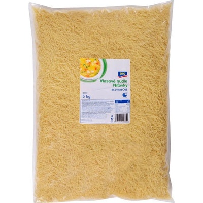 ARO Těstoviny nudle vlasové bezvaječné 5 kg