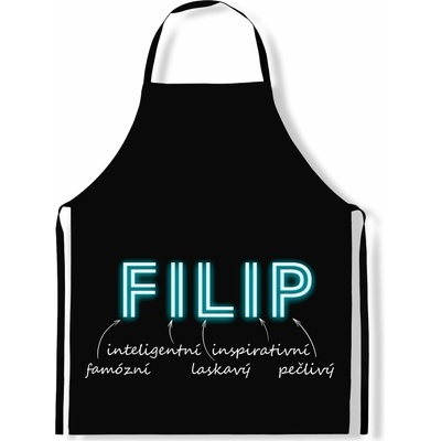 IMPAR Zástěra Mužská jména Neon Filip