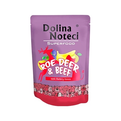 Dolina Noteci superfood еленово и говеждо месо 300 г - мокра храна за кучета