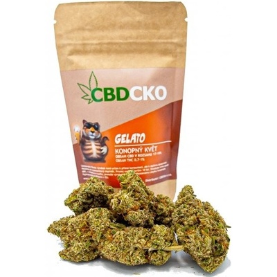 CBDčko CBD Konopný květ Gelato THC do 0,5% 5 g – Zboží Dáma