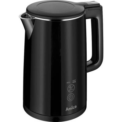 Amica kf 6012 Цифрова кана за вода 2200 w, черна (5906006935894)