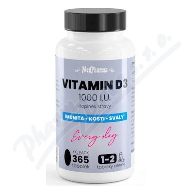 MedPharma Vitamin D3 1000 I.U. 365 tablet