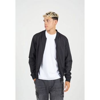Image 1 of Brave Soul Яке Brave Soul Men's Long Sleeve Bomber Jacket - Black