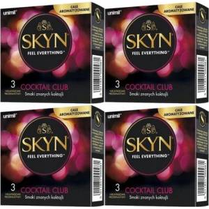 SKYN 12 бр. (4x3) Ароматни нелатексови презервативи Skyn Cocktail Club