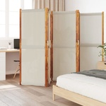 vidaXL Параван за стая, 5 панела, светлосив, 350x180 cм (4003357)
