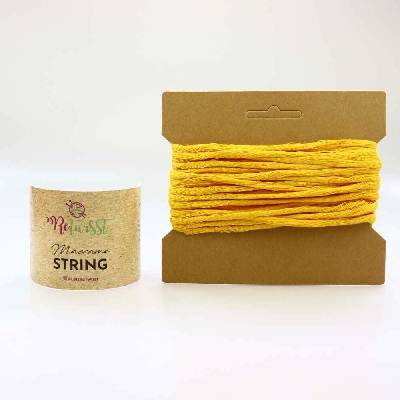 ReTwisst Macrame String 5 mm / 10 m, 25 slunečnicová