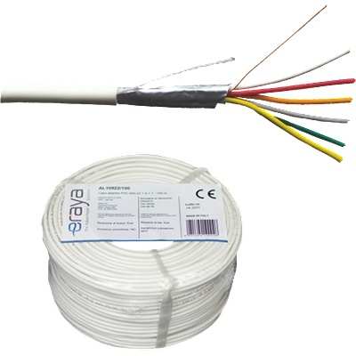 eRaya AL10622-100 Кабел за алармени инсталации 6-жилен екраниран 100m (AL10622-100)