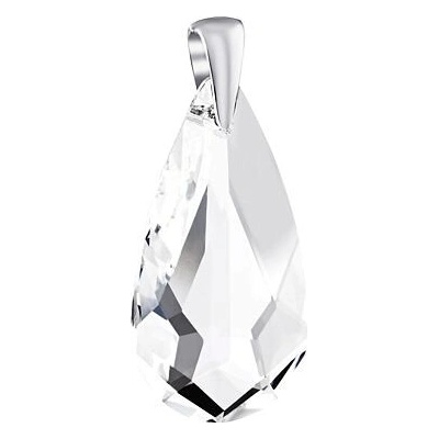 SILVEGO Strieborný prívesok kvapka číra so Swarovski® Crystals LSW6100P24C