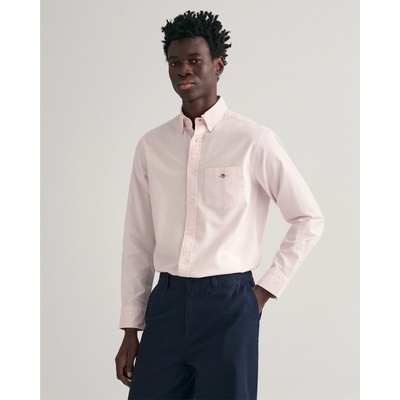 Gant Regular Fit Oxford Shirt - Pale Pink 662