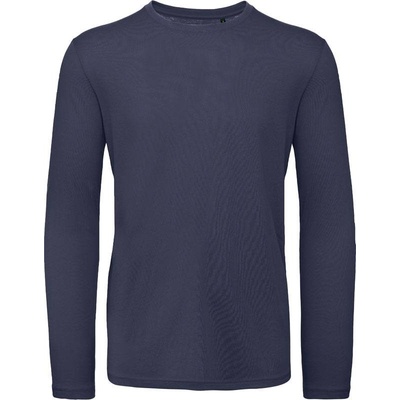 B&C Inspire LSL T men pánske tričko s dlhým rukávom modré navy