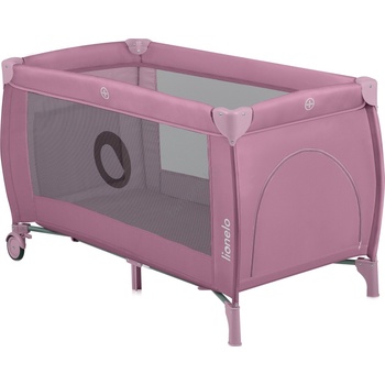 Lionelo - Детска пътна кошара STEFI PLUS, розова магнолия (LN0315)