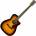 Fender CC-140SCE Сунбурст Електро-акустична китара Дреднаут