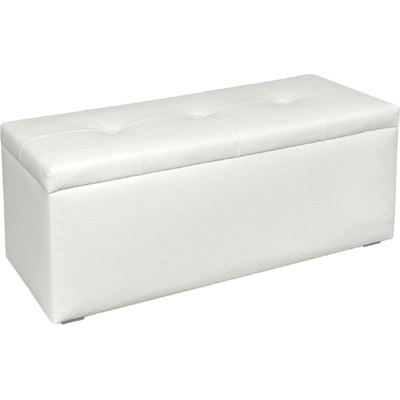 Bogdan Furniture G Табуретка ракла Мебели Богдан, Еко кожа, Бяло