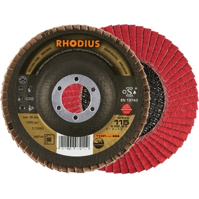 RHODIUS Lamelový brusný kotouč JUMBO SPEED EXTENDED 115 x 22,23 TOPline 208744