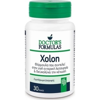 Doctor's Formulas Хранителна формула за нормално функциониране на храносмилателната система и за запек , Doctor' s Formulas Xolon 750mg , 30 tabs