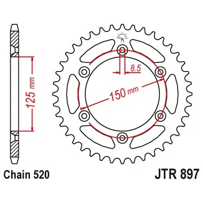 Gumové stupačky TOURMAX 2H650349