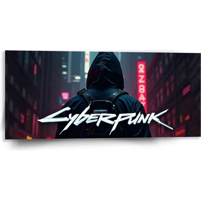 Sablio Obraz Cyberpunk 2077 Výhľad na mesto - 110x50 cm