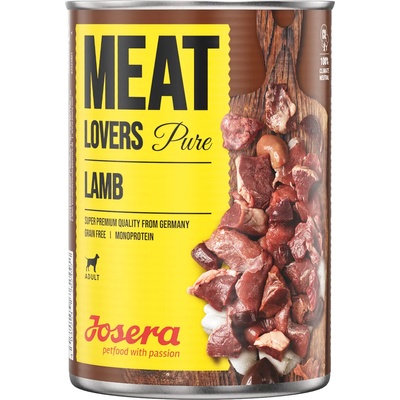 Josera 12х400г Meatlovers Pure Josera, консервирана храна за кучета - агнешко