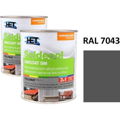 Soldecol UNICOAT SM 0,75L RAL 7043
