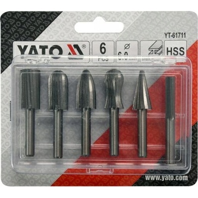 YATO rašple hrotové na kov sada 6ks YT-61711