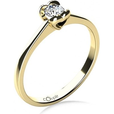Couple zásnubní prsten ze žlutého zlata se zirkonem 585 68 1 4038.0Z00.0.50.001