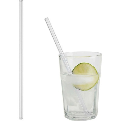 G.Gastro Skleněná brčka Rovná 200 mm vč. 1 čisticího kartáče D9781315 50 ks