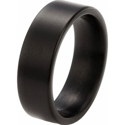 Nefertitis Pánský ocelový prsten Black Circle NF55414