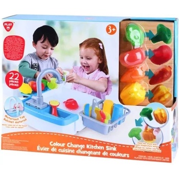 Image 1 of Playgo Playgo: Комплект за миене на съдове с промяна на цвета (3609)