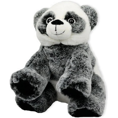 Inware sedící šedá panda 19 cm