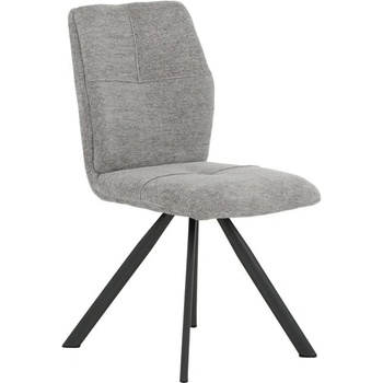 Carmen Трапезен стол Carmen MALDON, до 120kg. , дамаска, прахово боядисана метална база, сив (bt-3532368_1)