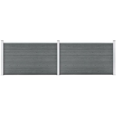 zahrada-XL Zahradní plot WPC 353 x 106 cm šedý